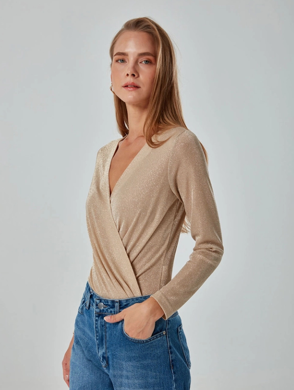 Gold Shimmer Body Suit Huntress For The Bold