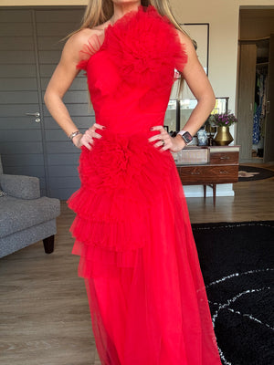 Democratic Republic| Lady in Red Dress