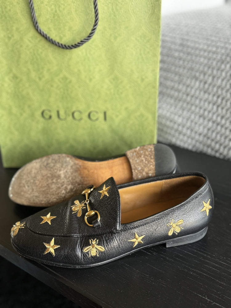GUCCI| Black and Gold Slides