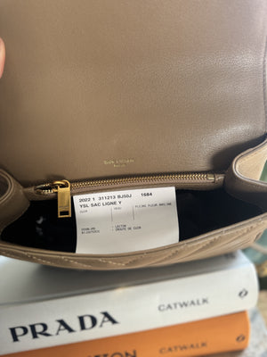 YSL| College Bag | Dark Beige