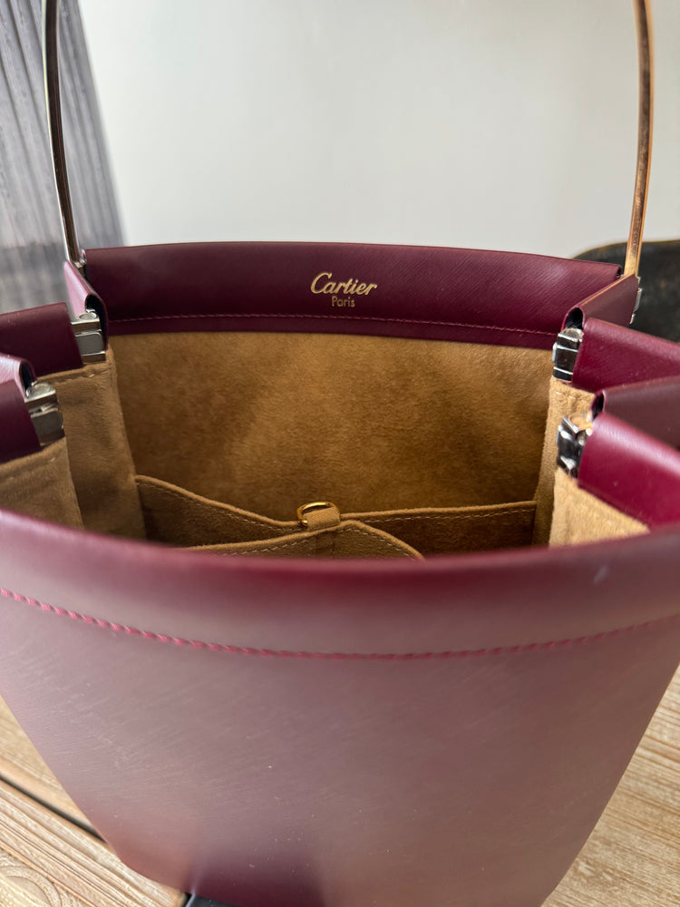 CARTIER | Trinity Leather Handbag Burgundy