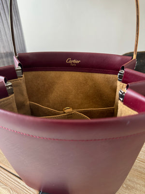 CARTIER | Trinity Leather Handbag Burgundy