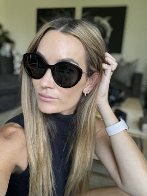 Prada | Large Sunglasses| Black with Gold