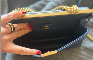 CHANEL | LUXE BAG NAVY & GOLD