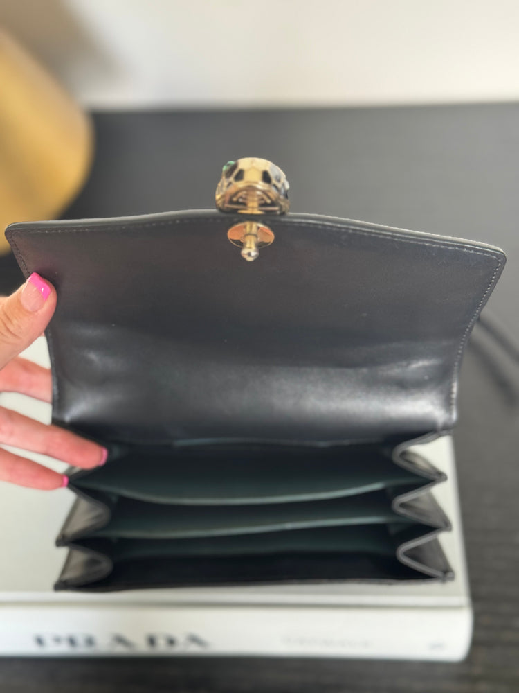 Bvlgari| Leather Small Serpenti Forever Handle Bag