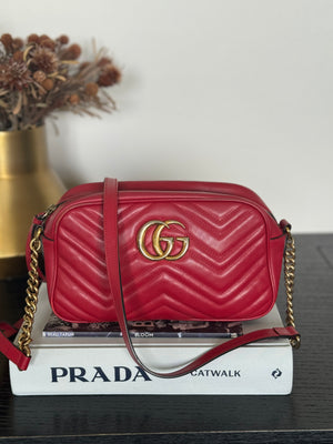 Gucci| Red Leather Cross Body