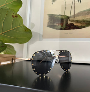 
            
                Load image into Gallery viewer, Gold Studded Aviators
            
        