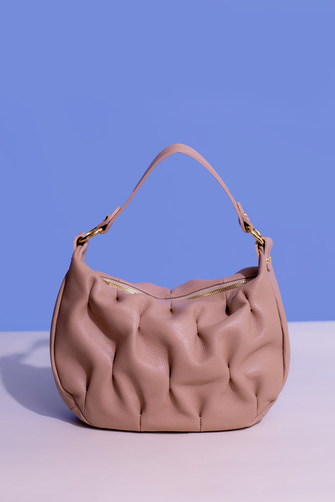 The Scrunch Leather Shoulder Bag