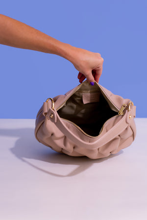 The Scrunch Leather Shoulder Bag