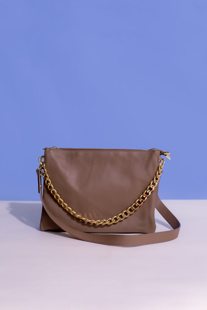 
            
                Load image into Gallery viewer, The Pochette Multi Compartment Leather Bag
            
        