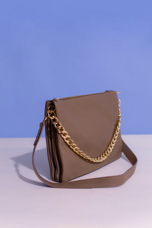 The Pochette Multi Compartment Leather Bag