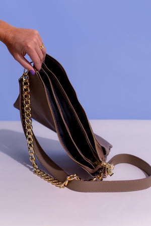 The Pochette Multi Compartment Leather Bag