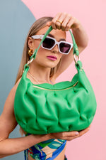 The Scrunch Leather Shoulder Bag